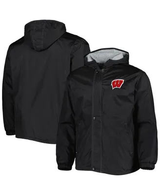 Men's Dunbrooke Black Wisconsin Badgers Legacy Full-Zip Hoodie Jacket