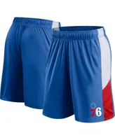 Men's Fanatics Royal Philadelphia 76ers Big and Tall Champion Rush Practice Shorts