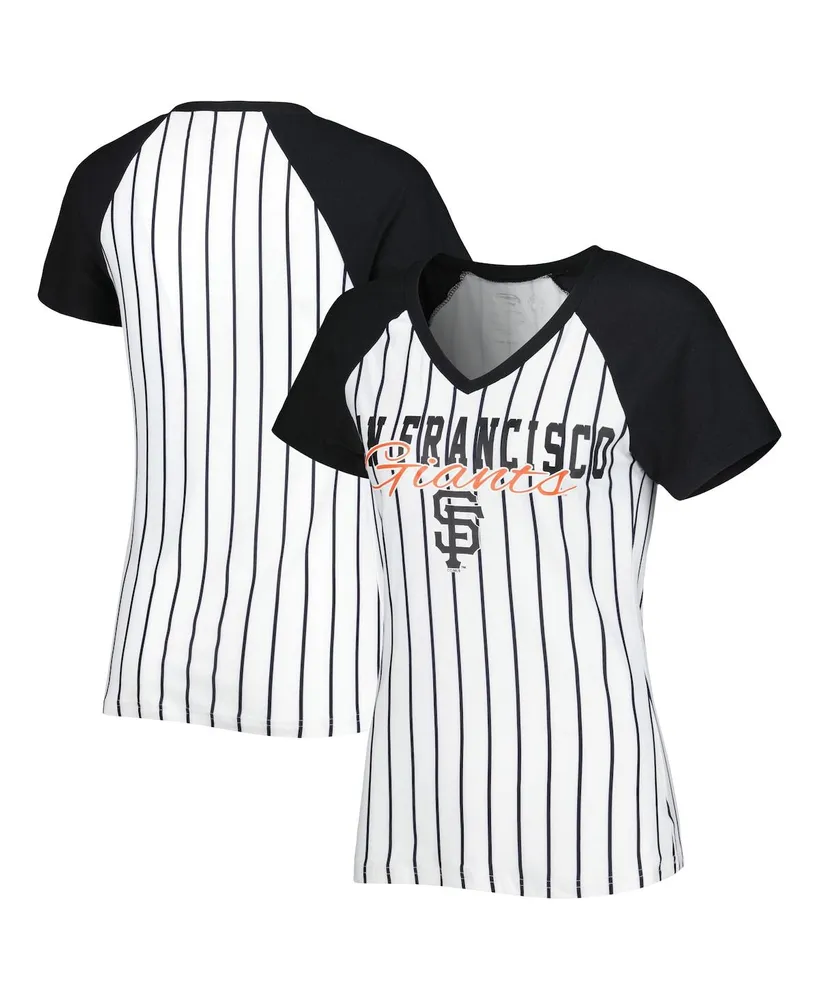 Concepts Sport Women's Concepts Sport White San Francisco Giants Reel  Pinstripe Nightshirt