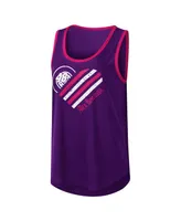 Women's G-iii 4Her by Carl Banks Purple Alex Bowman A Game Scoop Neck Tank Top