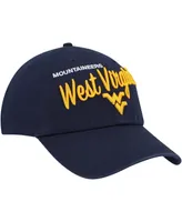 Women's '47 Brand Navy West Virginia Mountaineers Phoebe Clean Up Adjustable Hat