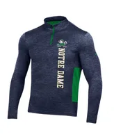 Men's Under Armour Navy Notre Dame Fighting Irish Gameday Twist Quarter-Zip Top