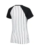 Women's Concepts Sport White San Francisco Giants Reel Pinstripe Nightshirt