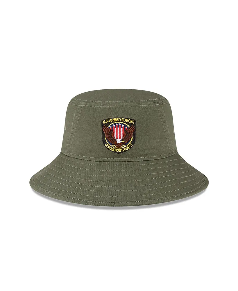 Men's New Era Green Oakland Athletics 2023 Armed Forces Day Bucket Hat