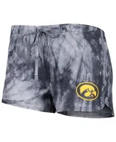 Women's Concepts Sport Charcoal Iowa Hawkeyes Billboard Tie-Dye Tank and Shorts Sleep Set