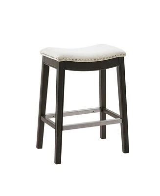 Madison Park Belfast 27" Wood Legs Counter Stool