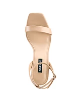 Nine West Women's Zadie Square Toe Stiletto Heel Dress Sandals