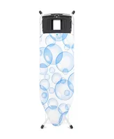 Ironing Board with Foldable Steam Unit Holder, Perfectflow Cover and bonus Foldable Linen Rack