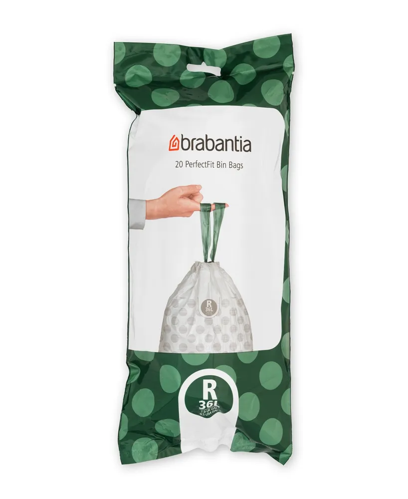 Brabantia Perfectfit Trash Bags, Code V, 0.5-0.8 Gallon, 2-3 Liter