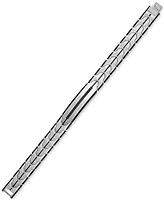 Esquire Men's Jewelry Black Diamond Chevron Link Bracelet (1/4 ct. t.w.) in Stainless Steel, Created for Macy's