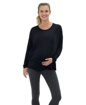 Women's Maternity Long Sleeve Nursing Tee