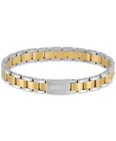 Hugo Boss Men's Essentials Two-Tone Stainless Steel Link Bracelet