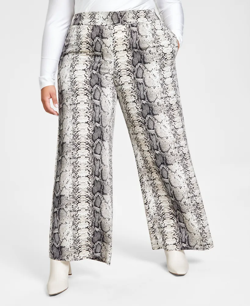 Born For This Faux Suede Snake Print Pants – Sugarlips