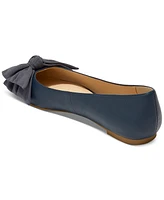 Jack Rogers Women's Debra Pointed-Toe Slip-On Bow Ballet Flats