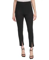 Calvin Klein Women's Pull-On Slit Ankle Pants