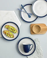 Denby Elements Dark Blue Dinner Plate Set of 4