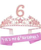 Ebe EmmasbyEmma 6th Birthday Sash and Tiara for Girls