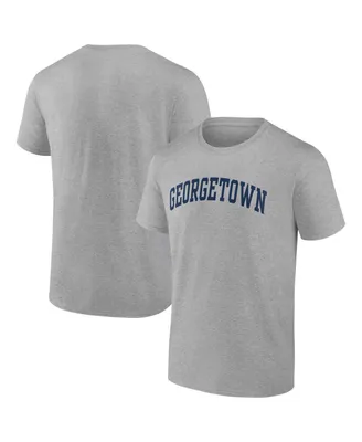 Men's Fanatics Heather Gray Georgetown Hoyas Basic Arch T-shirt