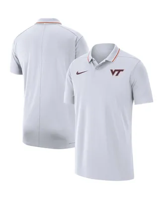 Men's Nike White Virginia Tech Hokies Coaches Performance Polo Shirt