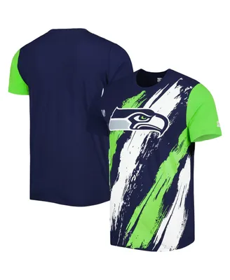 Men's Starter College Navy Seattle Seahawks Extreme Defender T-shirt