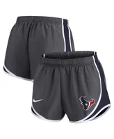 Women's Nike Charcoal Houston Texans Logo Performance Tempo Shorts