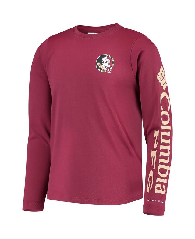 Big Boys Garnet Florida State Seminoles Pfg Terminal Tackle Long Sleeve Omni-Shade T-shirt