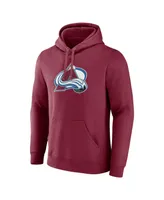 Men's Fanatics Burgundy Colorado Avalanche Primary Logo Pullover Hoodie