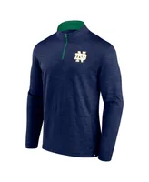 Men's Fanatics Navy Notre Dame Fighting Irish Classic Homefield Quarter-Zip Top