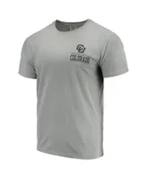 Men's Gray Colorado Buffaloes Comfort Colors Campus Icon T-shirt