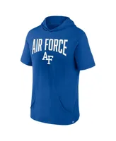 Men's Fanatics Royal Air Force Falcons Outline Lower Arch Hoodie T-shirt