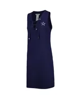 Women's Tommy Bahama Navy Dallas Cowboys Island Cays Lace-Up Dress
