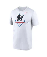 Men's Nike White Miami Marlins Big and Tall Icon Legend Performance T-shirt