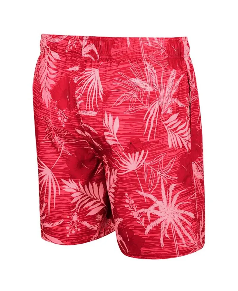 Men's Colosseum Scarlet Ohio State Buckeyes What Else is New Swim Shorts