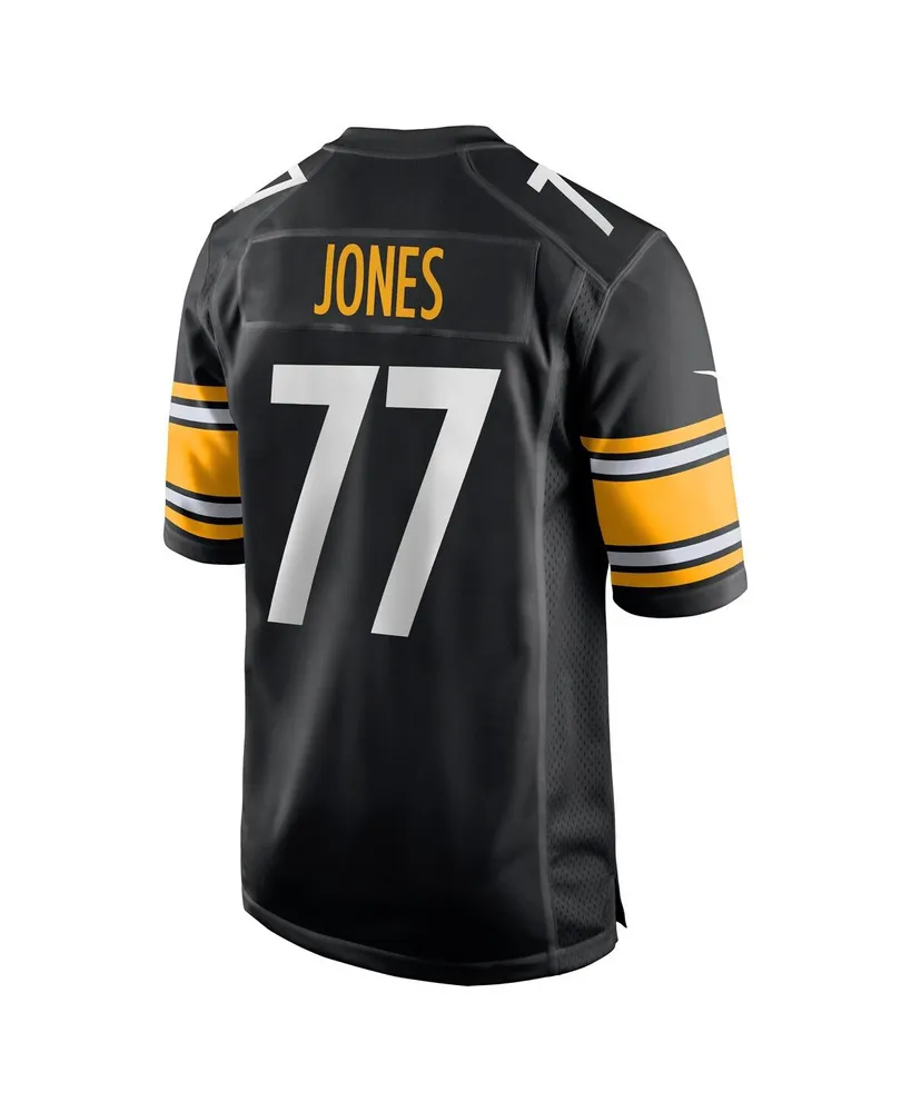 Men's Nike Broderick Jones Black Pittsburgh Steelers 2023 Nfl Draft First Round Pick Game Jersey