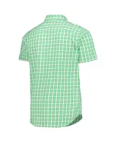 Men's Columbia Green Oregon Ducks Rapid Rivers Logo Button-Down Shirt