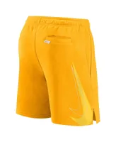 Men's Nike Gold Milwaukee Brewers Statement Ball Game Shorts