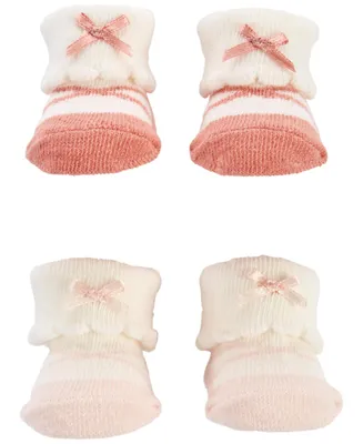 Carter's Baby Girls Folded Cuff Sock Booties