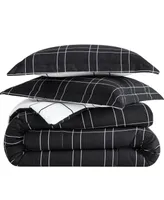 Southshore Fine Linens Urban Grid Oversized Piece Comforter Set