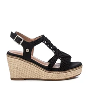 Women's Jute Wedge Sandals By Xti, Black