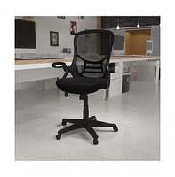 Emma+Oliver High Back Mesh Ergonomic Office Chair With Flip-Up Arms
