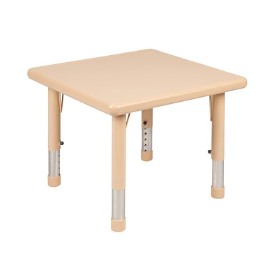 Emma+Oliver 24" Square Plastic Height Adjustable Activity Table