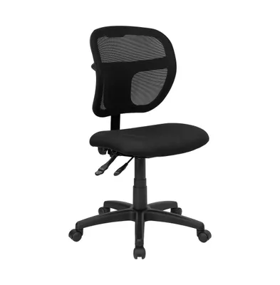 Emma+Oliver Mid-Back Mesh Swivel Task Office Chair With Back Height Adjustment