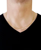 Elongated Curb Link 20" Chain Necklace (4-1/3mm) in 14k Gold