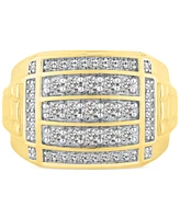 Men's Diamond Cluster Ring (1 ct. t.w.) in 10k Gold