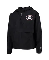 Big Boys Champion Black Georgia Bulldogs Pack and Go Windbreaker Jacket