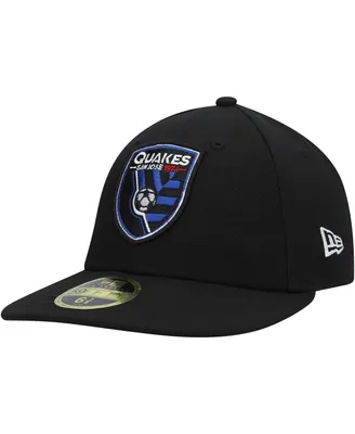 Men's New Era Black San Jose Earthquakes Primary Logo Low Profile 59FIFTY Fitted Hat