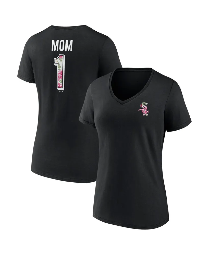 Lids Chicago White Sox Women's Mother's Day Plus Best Mom Ever V-Neck T- Shirt - Black