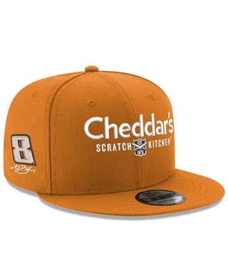 Men's New Era Orange Kyle Busch 9FIFTY Cheddar's Adjustable Hat