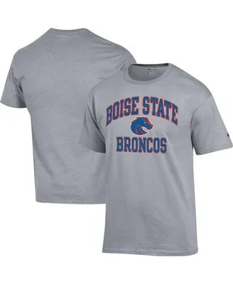 Men's Champion Heather Gray Boise State Broncos High Motor T-shirt