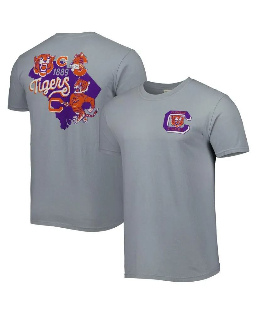 Men's Graphite Clemson Tigers Vault State Comfort T-shirt